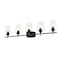 Z-Lite Joliet 5 Light Vanity, Matte Black & Clear 473-5V-MB - alternate 5